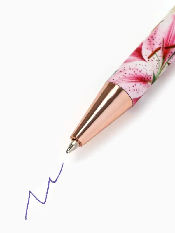 Ручка автоматическая софт-тач пластик "Лучший учитель", синяя паста, 0.7 мм