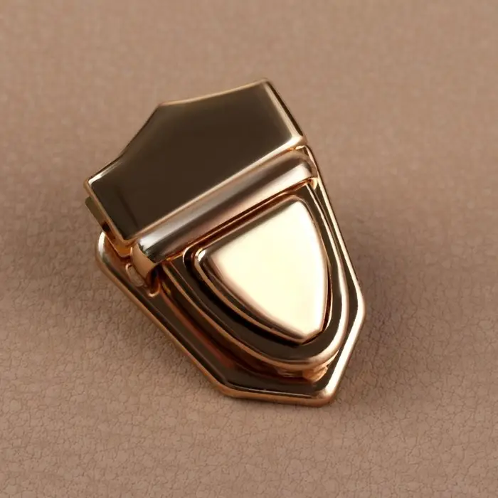 Застёжка для сумки, 3&times;2.5 см, цвет золотой