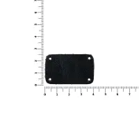 Лейбл кожаный Beta, S, черный