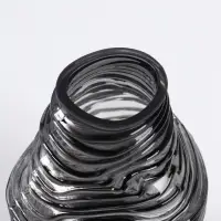 Ваза &laquo;Модесто&raquo;, 19&times;12 см, стекло, чёрная