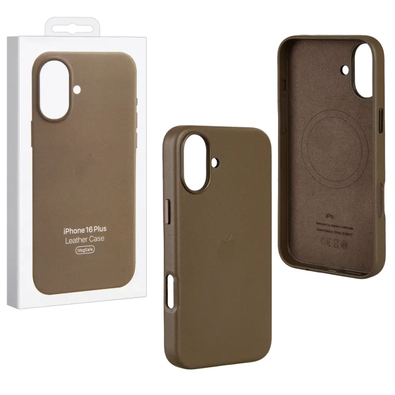 Чехол iPh 16 Plus Leather Case 100% ORG