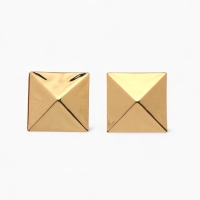 Клипсы &laquo;Тренд&raquo; квадрат, цвет золото