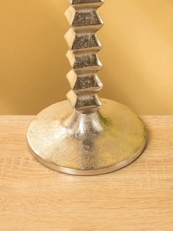 Подсвечник "Башня" алюминий 12х12х27 см