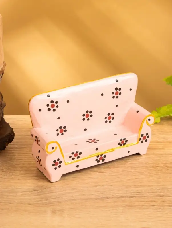Сувенир &laquo;Диван с цветами&raquo;, 13&times;4&times;9 см, дерево, розовый