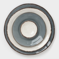 Тарелка Magistro "Alpine Frost" 23см 23,4х23,1х3 цвет синий