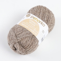 Пряжа для вязания спицами, крючком &laquo;Пехорский текстиль. Овечья шерсть&raquo;, 100% шерсть, 200 м/100 г, (530 св. натуральный)