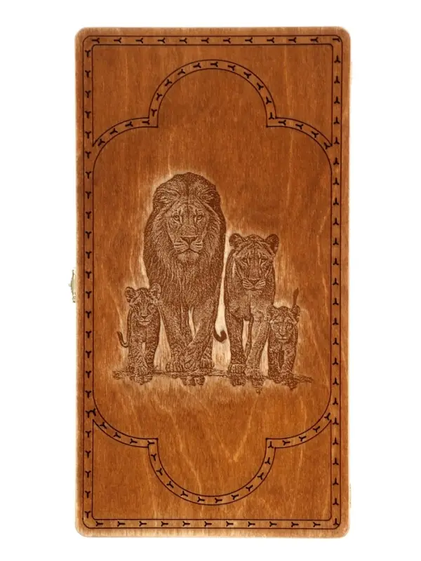 Нарды Семья льва 37*20 см