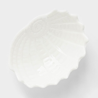 Блюдо керамическое &laquo;Ракушка&raquo;, 9&times;7&times;3 см, цвет белый