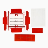 Коробка под 6 конфет с ячейками &laquo;Бант&raquo;, 10 х 14.5 х 3 см