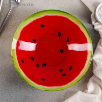 Салатник стеклянный Доляна &laquo;Сладкий арбуз&raquo;, 920 мл, 22&times;5 см