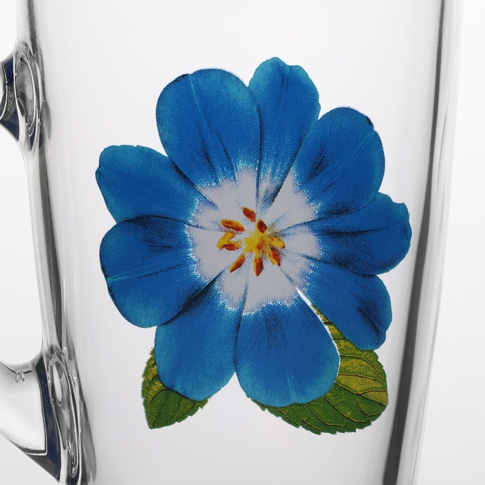 Кружка стеклянная &laquo;Коллекция цветов&raquo;, 300 мл, рисунок МИКС