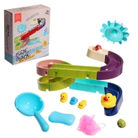 Трек для игры в ванной &laquo;Утиная горка&raquo;, на присосках, крепится на стену