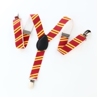 Подтяжки детские &laquo;Выбражулька&raquo;, ширина 2,5 см, цвет бордовый/жёлтый