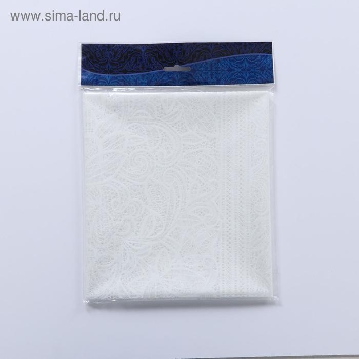 Скатерть без основы многоразовая &laquo;Ажур&raquo;, 120&times;180 см, прозрачная