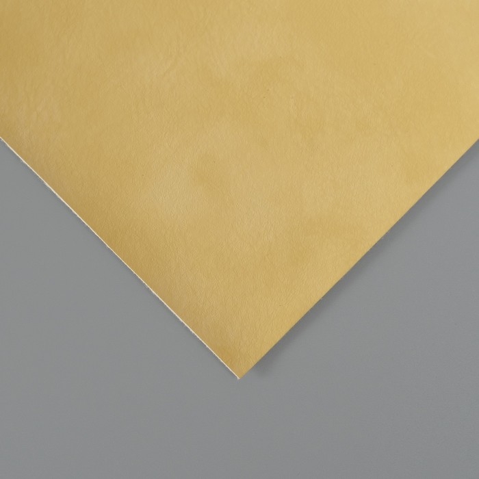 Лист для творчества иск.кожа "Масло. Матовый" жёлтый лист 33х20 см толщина 0,74 мм