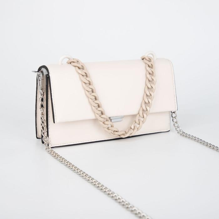 Цепочка для сумки, пластиковая, 17 &times; 23 мм, 120 см, цвет коричневый