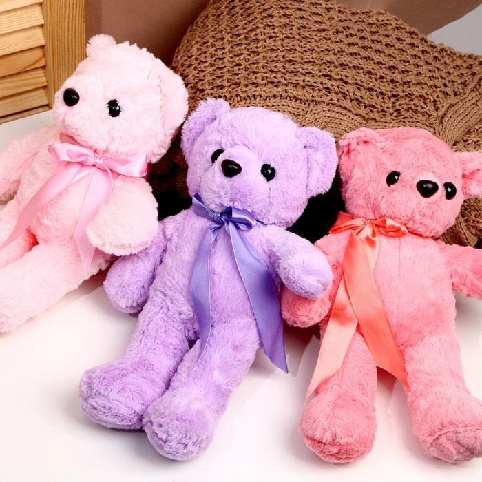 Мягкая игрушка &laquo;Мишутка с бантом&raquo;, цвета МИКС