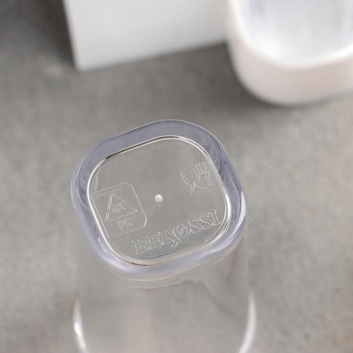 Набор для специй пластиковый &laquo;Рондо. Презент&raquo;, 3 шт, на подставке с салфетницей, цвет белый