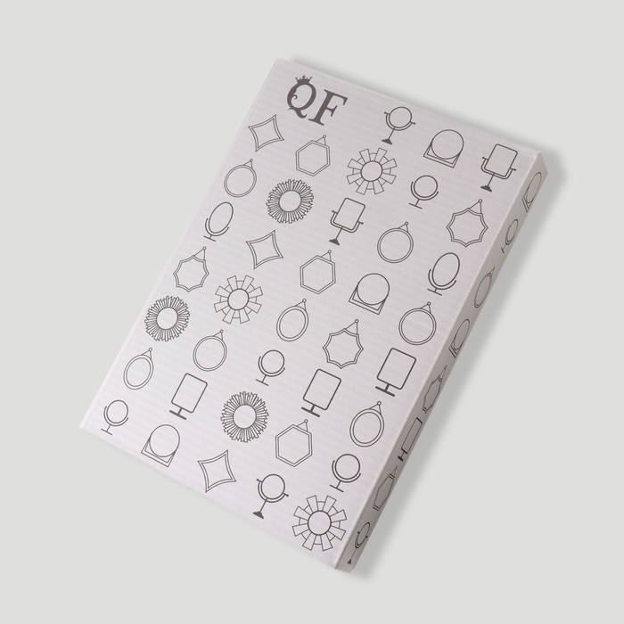 Зеркало настольное, зеркальная поверхность 15 &times; 19,8 см, цвет чёрный