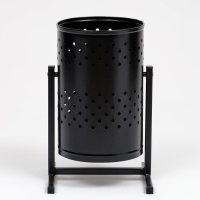 Урна уличная &laquo;Уралочка&raquo; 21 л, 32 х 50 х 26,5 см, черная, бак 0,6 мм