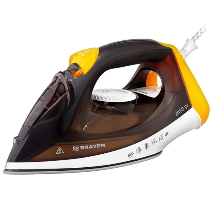 Утюг BRAYER 4003BR, 2400 Вт, керамическая подошва, 25 г/мин, 330 мл