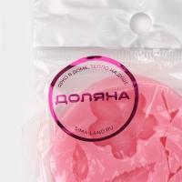 Молд Доляна &laquo;Цветок, лист и веточка&raquo;, силикон, 5,5&times;0,9 см, цвет МИКС