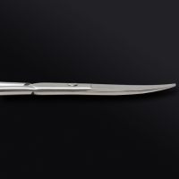 Ножницы маникюрные &laquo;Premium&raquo;, загнутые, широкие, 9 см, на блистере, цвет серебристый