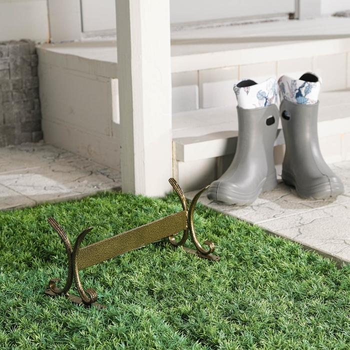 Декроттуар для очистки обуви, 32,5 &times; 15 см, бронза