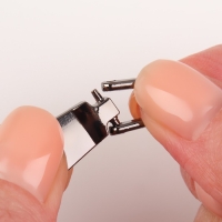 Пуллер для молнии, металлический, 2,8 &times; 1 см, 5 шт, цвет чёрный никель