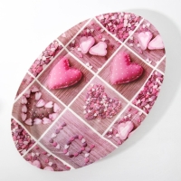 Поднос овальный Доляна &laquo;Макаруны&raquo;, 37&times;24&times;3 см, цвет МИКС