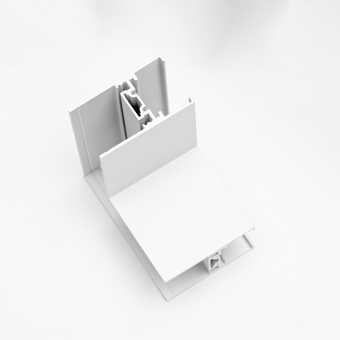 Соединитель накладной для шинопровода г-образный белый 5х5 см