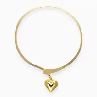 Набор 2 предмета: серьги, чокер &laquo;Обруч&raquo; сердце, цвет золото