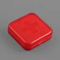 Таблетница, 4 секции, 6&times;6&times;2 см, съёмные секции, МИКС