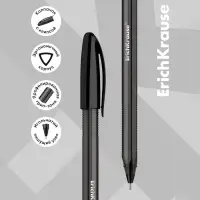 Ручка шариковая ErichKrause U-108 Original Stick, узел 1.0 мм, чернила чёрные, супермягкое письмо, длина линии письма 1000 метров