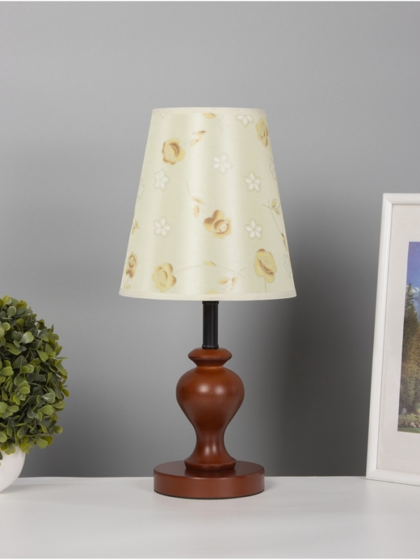 Лампа настольная BayerLux ЭКО "Сол" 1х40Вт Е27 коричневый 20х20х45см