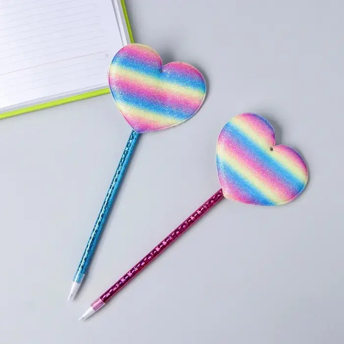 Ручка &laquo;Сердечко&raquo;, синие чернила, МИКС