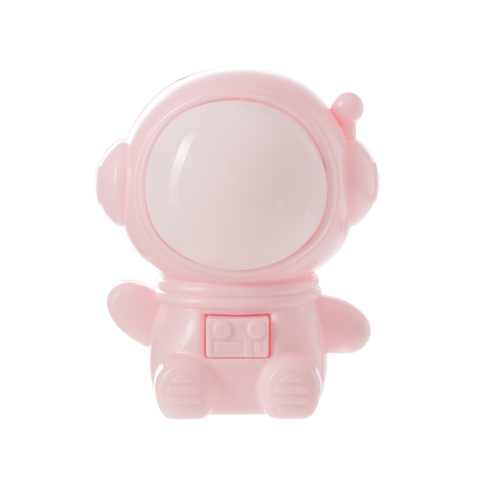 Ночник &laquo;Приветливый космонавт&raquo; 1Вт LED 4000-6000К Розовый 10х9х11,5см