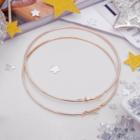 Серьги кольца &laquo;Классика&raquo; d=8 см, цвет золото