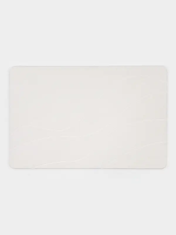 Коврик из диатомитового камня SAVANNA, 40х60 см, толщина 1 см, цвет белый