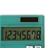 Калькулятор карманный, 08-разрядный, корпус зеленый