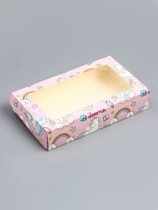 Коробка складная &laquo;Единороги&raquo; 20&times;12&times;4 см