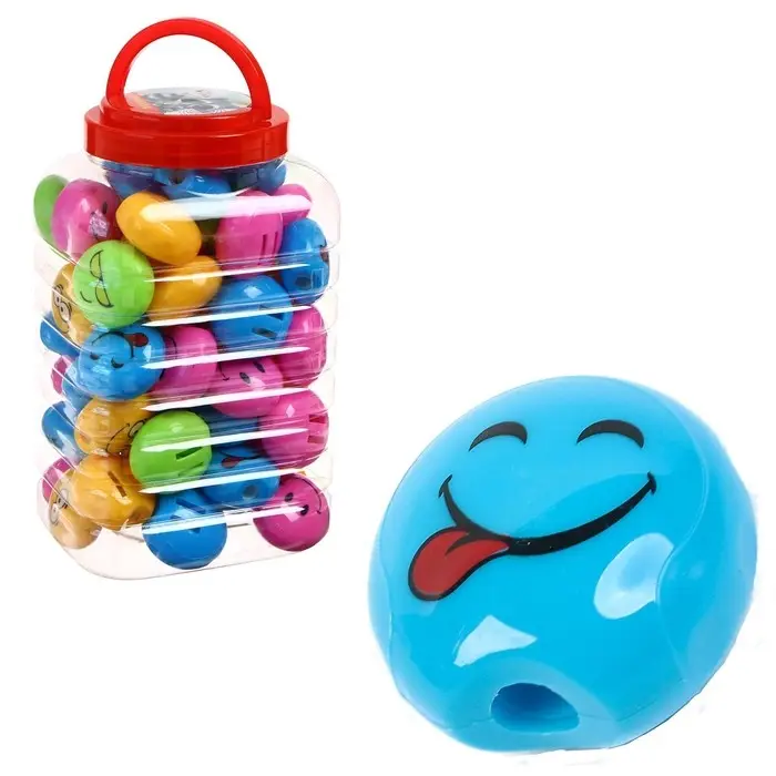 Точилка с контейнером &laquo;Смайлики&raquo;, МИКС