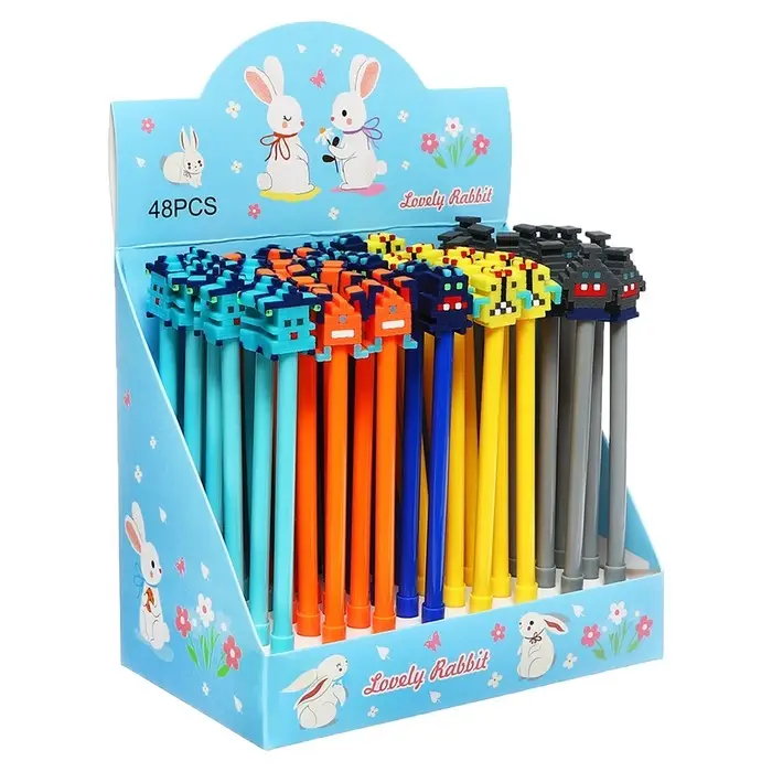 Ручка - прикол гелевая Calligrata &laquo;Пиксели&raquo;, МИКС