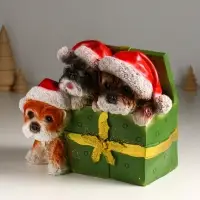 Фигура "Щенки в шкатулке" 16.5х23х18 см,