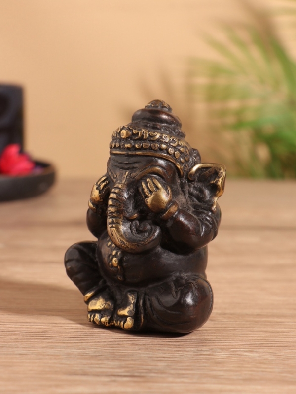 Сувенир бронза "Ганеша" 6х5х8 см