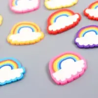 Декор для творчества PVC "Радуга и облако" набор 20 шт 0,2х2х1,7 см