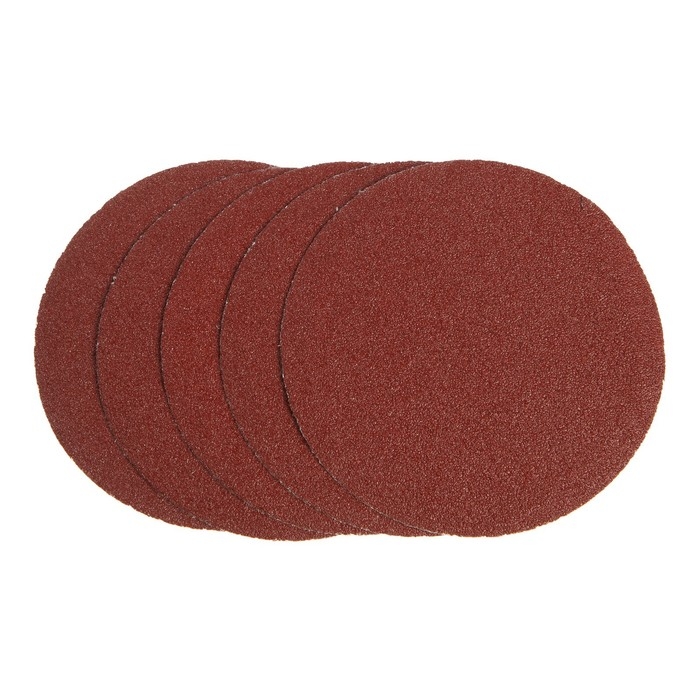 Круг абразивный шлифовальный под "липучку" ТУНДРА, 150 мм, Р40, 5 шт.