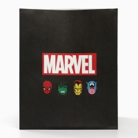 Набор крафтовых пакетов со стикерами, Мстители, 18х22х12 см