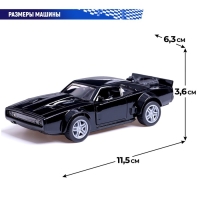 Машина металлическая &laquo;Форсаж&raquo;, 1:32, инерционная, открываются двери, цвет черный