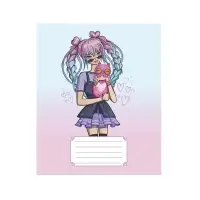 Тетрадь 24 листа в линейку Calligrata &laquo;Аниме 07&raquo;, обложка мелованный картон, МИКС